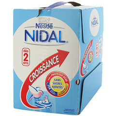 Nestle Nidal lait de croissance des 24 mois 4x1l
