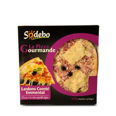Pizza'O lardons et comte SODEBO, 450g