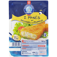 Poissons panes Ronde des Mers Au fromage 2x90g