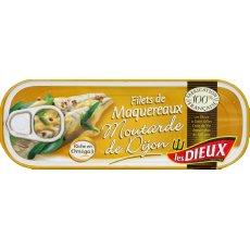 Filets de maquereaux sauce moutarde LES DIEUX, 169g