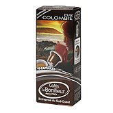 Le Bonifieur Capsules de café moulu Pur Colombie les 10 capsules de 5 g
