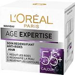 Soin redensifiant anti-rides jour 55 + âge expertise L'OREAL, pot 50ml
