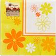 Serviette en papier flower U MAISON, 3 plis 40x40cm, jaune, 20 unités