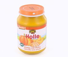 Holle Petit Pot Citrouille et Poulet Bio 190 g