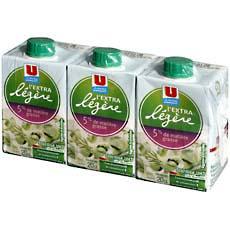 Specialite laitiere extra legere UHT U, 5%MG, 3x20cl