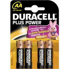 Piles Duracell Plus power Aa b4 x4