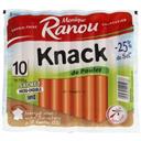 Monique Ranou Saucisses Knack de poulet sel réduit le paquet de 10 - 350 g