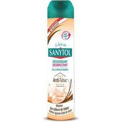 Sanytol désodorisant désinfectant air surfaces textiles anti-tabac 300ml