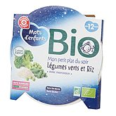 Assiette bio Mots d'Enfants Légumes verts/riz 12 mois 230g