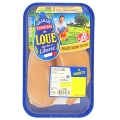 Filets de poulet jaune Loue Fermier x2 240g Origine France