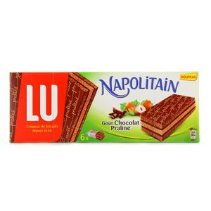 Gateaux Napolitain gout chocolat praline