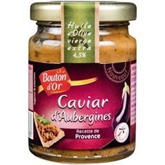 Bouton d'Or, Caviar d'aubergines - Recette de Provence, le pot de 90g