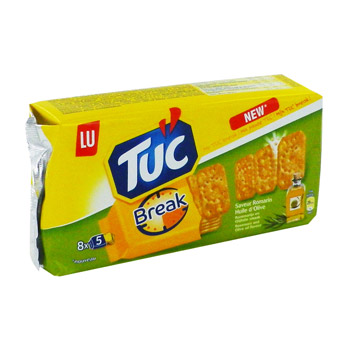 LU, Tuc - Break saveur romarin huile d'olive, les 40 crackers - 250 g