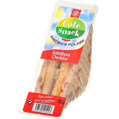Pain Polaire Jambon Cheddar Cote Snack 135g