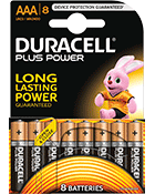 Duracell Plus Power AAA x8