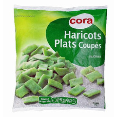 Haricots plats coupes