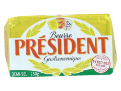 President beurre gastronomique demi-sel 250g