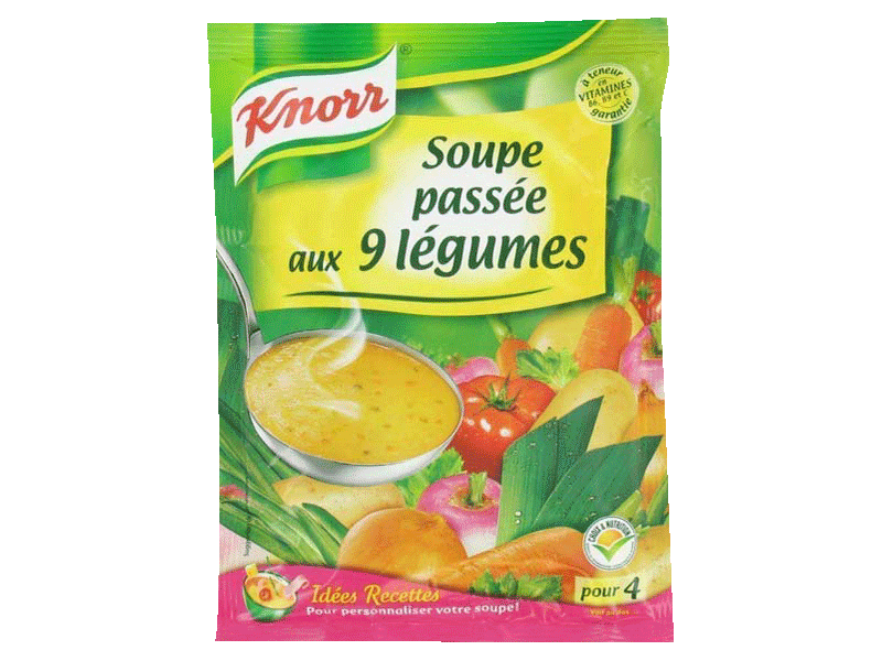 Soupe passee aux 9 legumes - 4 assiettes