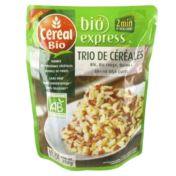 Céréal Bio Bio Express - Trio de céréales précuites BIO le sachet de 250 Gr