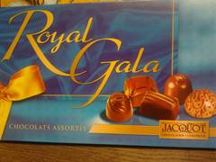 Jacquot, Assortiment de chocolats royal gala, la boite de 300 gr