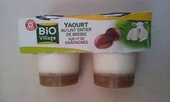Yaourt chataignes Bio Village Au lait de brebis 2x125g