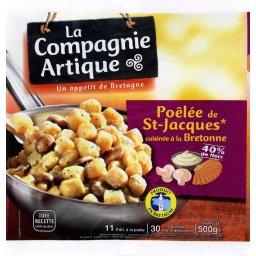 La Compagnie Artique, Poelee de St-Jacques cuisinee a la Bretonne, le paquet de 500g