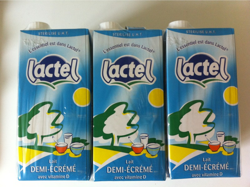 LACTEL Lait - Demi-écrémé - Vitamine D 6x1l