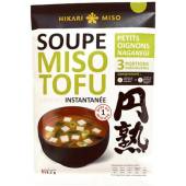 Hikari miso soupe miso tofu petits oignons/naganegi 3 portions 58g