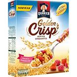 Céréales golden crips à la fraise QUAKER, paquet 500g