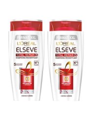 Elsève L'Oréal Paris Total Repair 5 Shampooing pour Cheveux Abimés 700 ml Taille XXL- Lot de 2