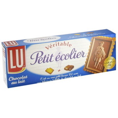 Petit Ecolier - Petits beurres recouverts d'une tablette de chocolat au lait Pur beurre de cacao