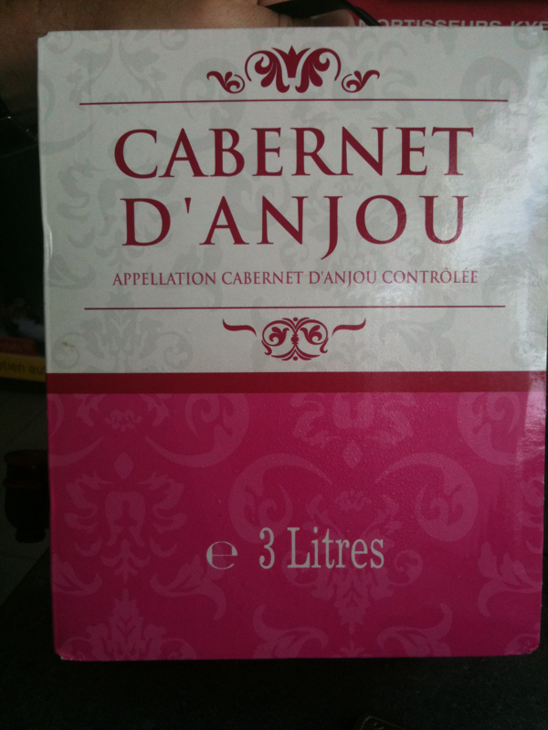 Cabernet d'Anjou, vin rosé AOC 3L