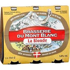 Bière blonde Mont Blanc 5,8° 3x33cl