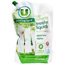 Lessive liquide parfum magnolia et lys U Ecologique, 30 doses, recharge de 2l