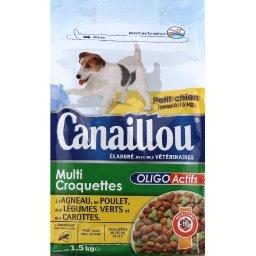 Oligo Actifs, multi croquettes pour petits chiens jusqu'a 15kg, agneau, poulet, legumes verts et carottes, le sac,1,5Kg