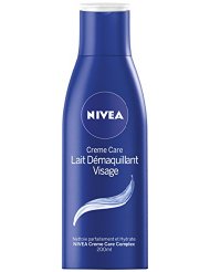 NIVEA Lait Démaquillant Visage Crème Care 200 ml - Lot de 3