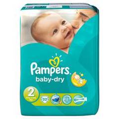Couches Baby-dry, taille 2 : 3-6 kg