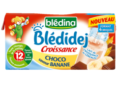 Lait Blédidej Blédina Chocolat banane - 4x250ml
