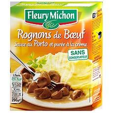 Rognons de boeuf sauce porto et puree a la creme fraiche Fleury Michon, 290g