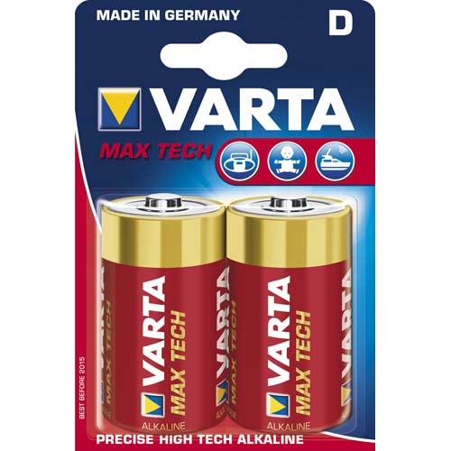 Varta - 4720101402 - Max Tech Piles Alcalines - D LR20 X 2