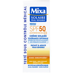 Mixa creme solaire indice de protection solaire 50 75ml