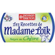 Fromage frais au lait pasteurise au chevre Les Recette de MADAME LOIK, 24%MG, 150g