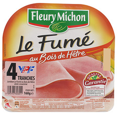 Jambon fume Fleury Michon 4 tranches 200g