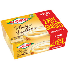 dessert à la vanille à base de soja: plaisir vanille