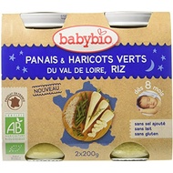Babybio pot b nuit panais h verts riz 8 mois 2x200g