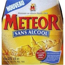Biere blonde sans alcool METEO, 6x25cl