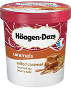 Crème glacée caramel au beurre salé HÄAGEN DAZS, 430g