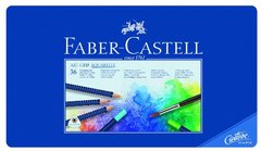 Faber-Castell 114236 Crayon ART GRIP AQUARELLE boîte métal de 36