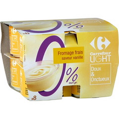 Fromage blanc sucre saveur vanille 0%