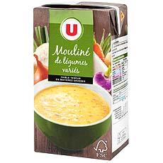 Soupe moulinee aux legumes varies U, 1l